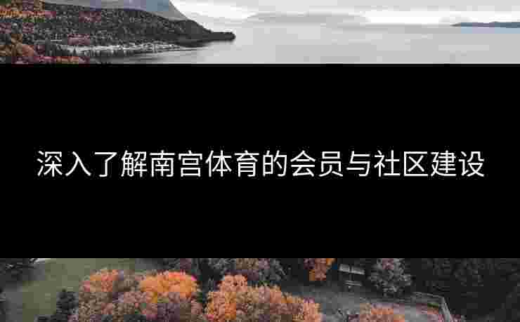深入了解南宫体育的会员与社区建设