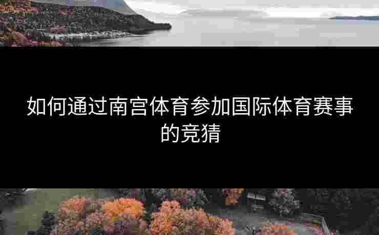 如何通过南宫体育参加国际体育赛事的竞猜