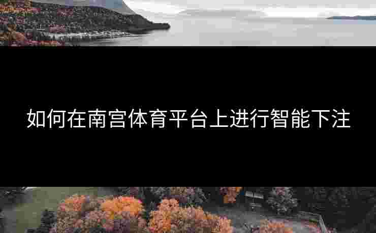 如何在南宫体育平台上进行智能下注