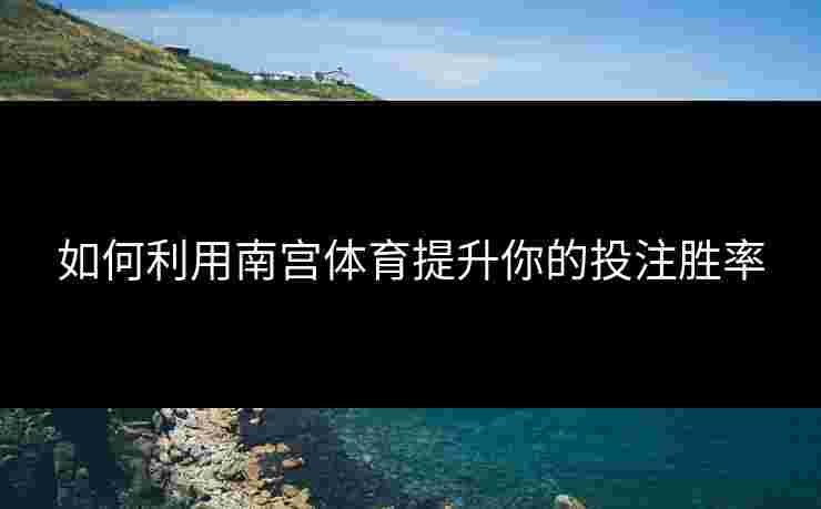 如何利用南宫体育提升你的投注胜率