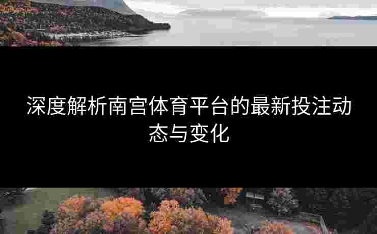 深度解析南宫体育平台的最新投注动态与变化