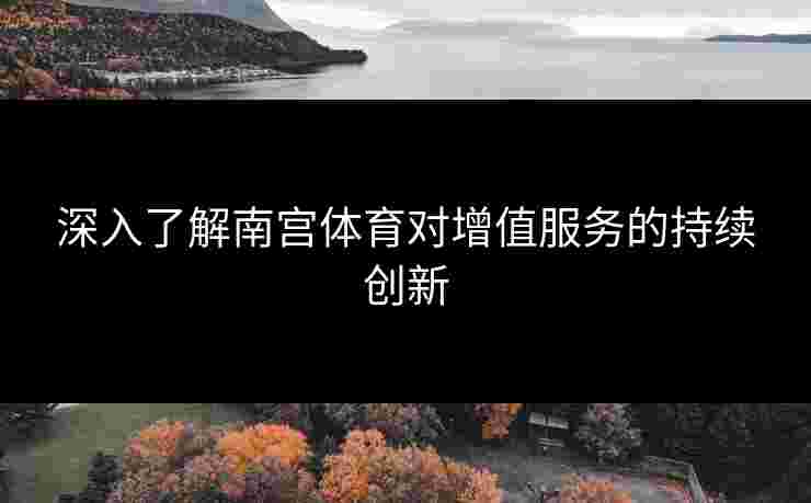 深入了解南宫体育对增值服务的持续创新 深入了解南宫体育对增值服务的持续创新
