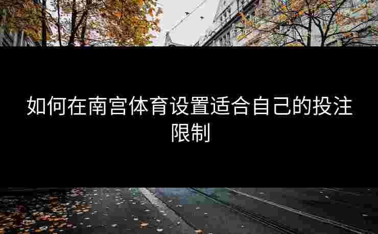 如何在南宫体育设置适合自己的投注限制 如何在南宫体育设置适合自己的投注限制